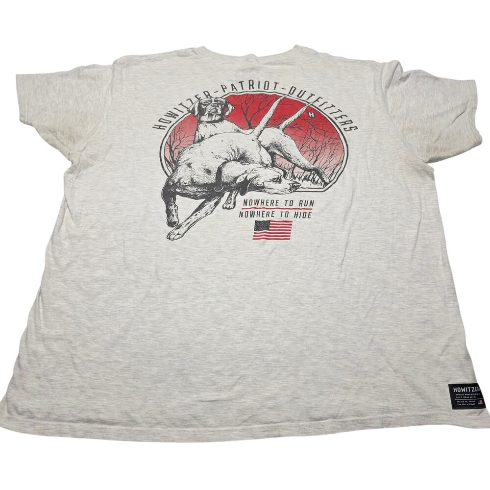 Howitzer Patriot Outfitters T Shirt Men’s XL Military USA American Hunting Dogs